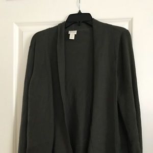 Chicos size 2 forest green sweater